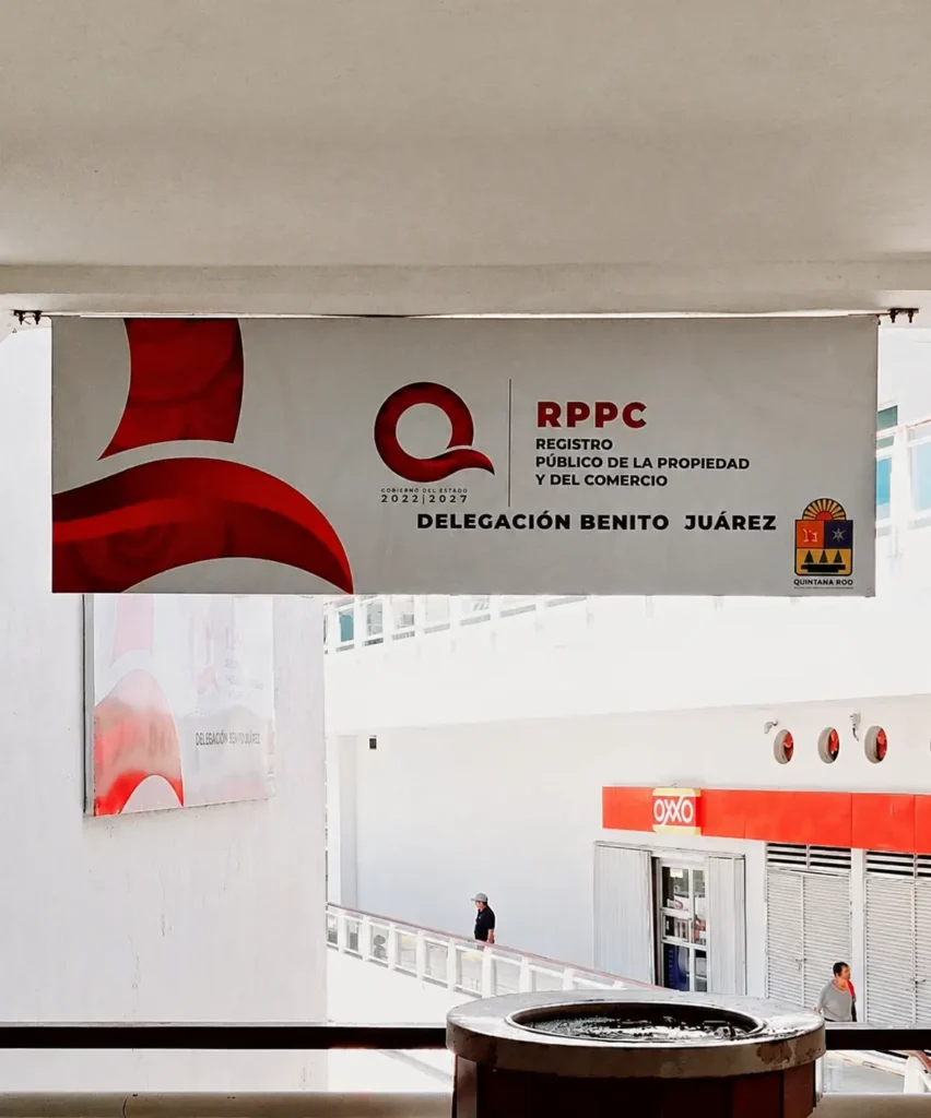 Registro Público de la Propiedad y del Comercio, Delegación Benito
Juárez, Cancún, Quintana Roo